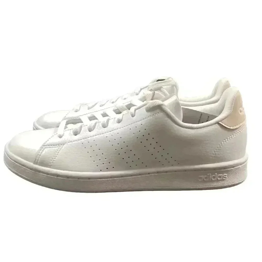 Adidas Advantage White Pink Women 9 Athletic Tennis Shoes Sneaker Trainer ID9652